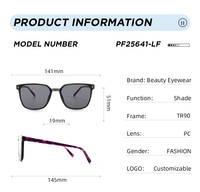 Lunettes de soleil unisexes de luxe personnalisées avec logo, monture TR90 de qualité supérieure, vente en gros, mode 2026, étui de marque personnalisé pour femmes