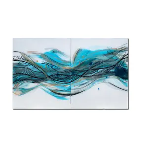 Hot Selling Ölgemälde Kunst und High Level Handwerk mit Thema der Azure Sea Waves für Wandbehang Dekor
