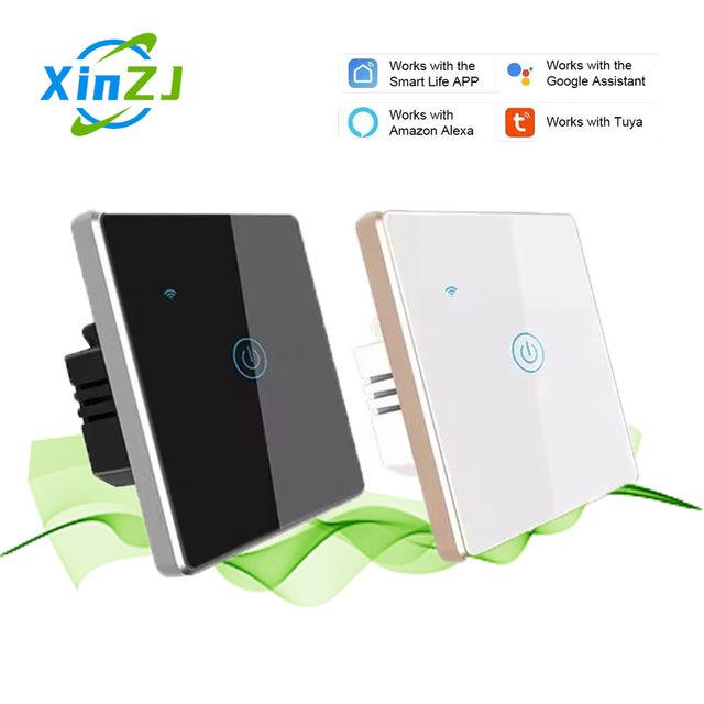 XZJ EU Smart Life Light Touch Magnetic Holding Relay Electric Wifi Switch 1/2/3/4 Gang Smart Home Power Switches
