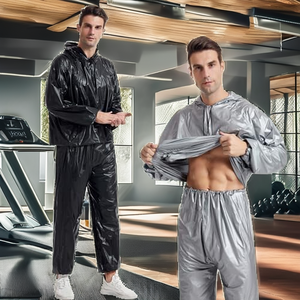 Débardeur de sudation amincissant pour homme en néoprène avec fermeture éclair et capuche, pour sauna à domicile et fitness, Tiyon - Product Image 2
