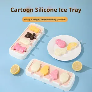 Molde de helado congelado de grado alimenticio para el hogar, nueva tapa redonda de silicona ecológica para hacer queso casero y helado - Product Image 4