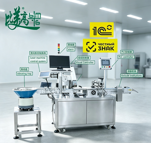 Machine d'inspection par marquage laser pour bouchons de bouteilles en plastique et en métal avec alimentation automatique, vérification du code QR et rejet des défauts - Product Image 1