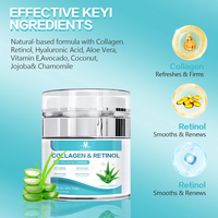 Label privé Soin du visage naturel biologique Crème anti-rides hydratante et nourrissante au collagène et au rétinol pour le visage