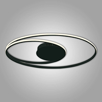 Luzete Lámpara de Techo LED de Superficie de Calidad Premium 54W, Acero y Aluminio, Temperatura de Color 3000K-6000K, Diseño Elegante, Lámparas Modernas