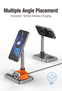 Productos más vendidos 2024 Soporte magnético fuerte para reloj de auriculares IPhones <span class=keywords><strong>Cargador</strong></span> inalámbrico multifunción 3 en 1 para <span class=keywords><strong>iPhone</strong></span> - Product Image 5