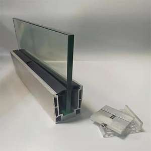 Pracmanu — accessoires de balustrade en verre sans cadre, balustrade en aluminium, <span class=keywords><strong>pour</strong></span> hôtel, villa, escalier, balcon, prix d'usine - Product Image 1