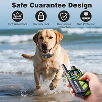 Collar de Adiestramiento para Perros Recargable con Control Remoto y Pantalla Digital, Resistente al Agua IP67, Correa de Nailon Reflectante Ajustable para Exteriores