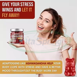 Suplemento de Extracto de Ashwagandha Vegano VitaSpring, Marca Privada, Sin Azúcar, Gomitas de Ashwagandha Orgánica del Himalaya - Product Image 2