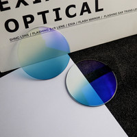 Lentes para Gafas de Sol EXIA M10B 1.61 SHMC MR-8 Material de Poliuretano Anti Impacto UV400 Revestimiento Azul