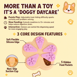 Jouet distributeur de nourriture pour animaux avec ventouse, <span class=keywords><strong>puzzle</strong></span> durable en silicone pour dissimuler les friandises, pour chiens et chats, soulagement de l'anxiété - Product Image 6