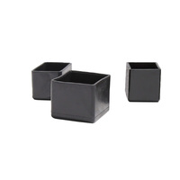 Manchon en caoutchouc transparent / Manchon carré pour tuyau de 25 * 25 / Manchon anti-rayures pour pieds de table et de chaise