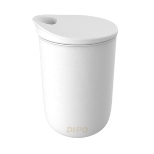 Gobelet en céramique à double paroi DHPO <span class=keywords><strong>Zen</strong></span> avec paille pour les ensembles de café et de thé à usage de bureau - Product Image 2
