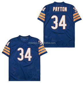 Maillots de football américain Casual Team Short Breathable #51 <span class=keywords><strong>Payton</strong></span> Stitched Best Quality Customizable Throwback Jersey - Product Image 2