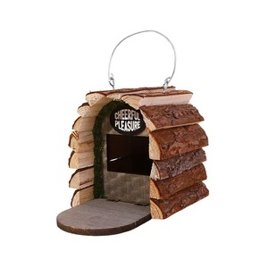Nichoir à oiseaux suspendu en bois naturel rustique <span class=keywords><strong>de</strong></span> qualité supérieure, résistant aux intempéries, pour la décoration <span class=keywords><strong>de</strong></span> jardin, <span class=keywords><strong>de</strong></span> cour et <span class=keywords><strong>de</strong></span> terrasse. - Product Image 2