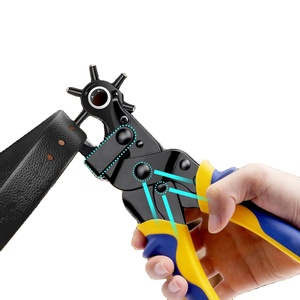 مجموعة أدوات لكمة ثقوب العيينة 10-أداة لكمة الحرف الجلدية لصانع اللافتات - Product Image 3