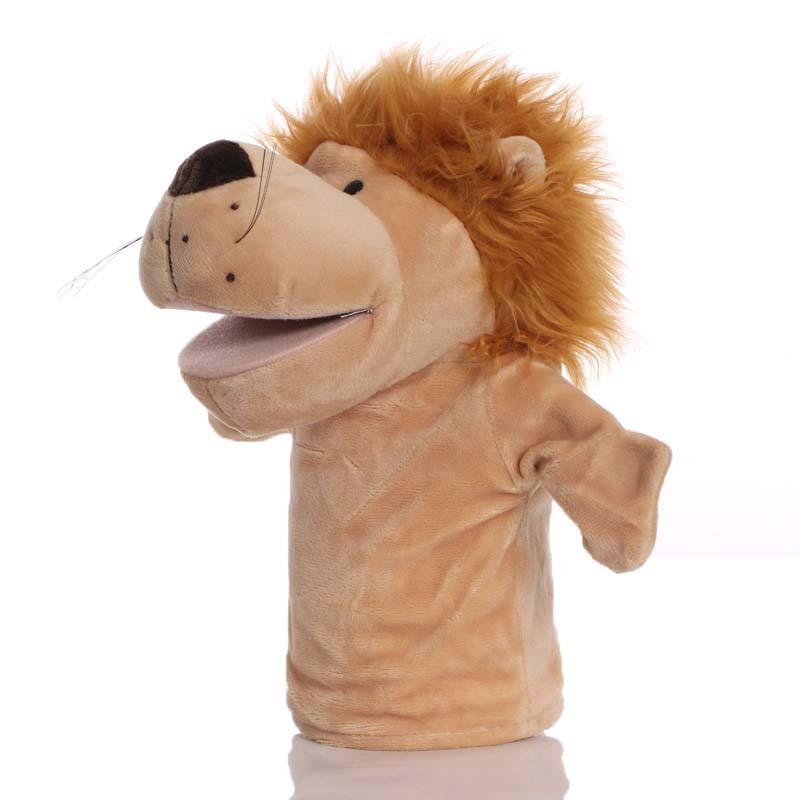 Marionnette à main lion jaune
