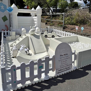 Popolare Set da Gioco Morbido per Bambini da Interno con Piscina di Palline e Attrezzature Morbide Bianche per Centri Commerciali - Product Image 1