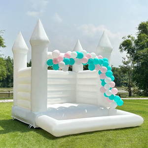 Thiết kế mới trắng Inflatable nhảy lâu đài cho trẻ em trong nhà/ngoài trời thiết bị sân chơi bán buôn nhà bị trả lại với hồ bơi - Product Image 1