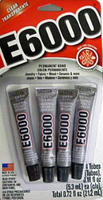 Colle époxy acrylique multi-usages E6000 de 110 ml pour la réparation de téléphones portables, les coques de téléphones portables, les bijoux, les strass