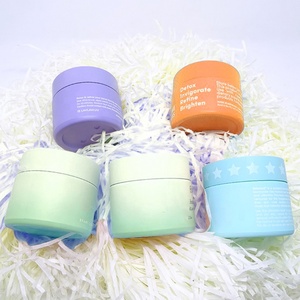 Emballage en verre céramique personnalisé de luxe, pot en verre violet mat de 50 ml, cosmétique 50 g avec bouchon en plastique et tube en papier - Product Image 6