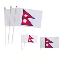 Drapeaux rectangulaires personnalisés de haute qualité en polyester, avec mât en plastique, séchage rapide, anti-plis, durables, avec impression numérique