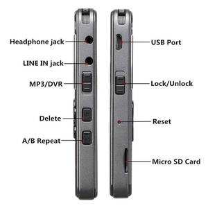Disegno speciale Grande Schermo Registratore Vocale V35 8G 16GB 32GB Mini Registratore Vocale Digitale per Gli Studenti Giornalisti E Avvocati - Product Image 3