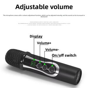 Xtuga E-109 2.4GHz 3.5mm Receiver Lightweight Portable Karaoke Dynamic Microphone LED Light 20m Range Built-in Microphone - Product Image 3