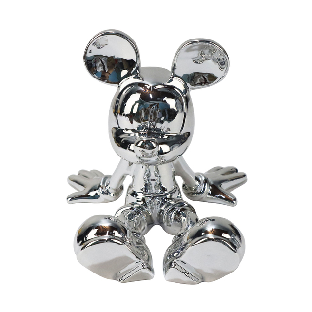 Customized Cartoon Character Figurines Factory Produces Mouse Figurines Animal Figurines Electroplated Resin Crafts