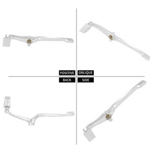 Levier de changement de vitesse talon-pouce pour moto, noir chromé, pour Honda Gold Wing GL1800 Tour DCT 2018-2021 2022 2023, en alliage d'aluminium - Product Image 3