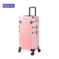 Table à ongles Portable professionnelle avec roues bureau détachable 3 couches organisateur de maquillage grande capacité beauté