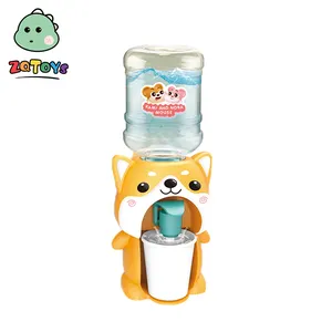 Zhiqu Mini dispensador de agua para mascotas jugo de agua botella de leche fuente de bebida Animal simulación cocina juguete para niño chico