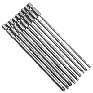 Set di punte per cacciavite Torx lungo, punta esagonale da 1/4 pollici con codolo esagonale di sicurezza S2 punta magnetica per cacciavite a stella Torx - Product Image 3