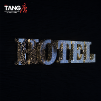 Lettres en acrylique personnalisées Galaxy, logo 3D en métal ciel étoilé, diamant en relief, LED lumineuses, signalétique publicitaire étanche pour voiture