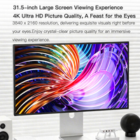 Kuycon P32D 32 INCH Display Super-wide Screen Computer 4K 5K Resolution 60HZ Refresh LCD Monitors Gaming PC Desktop Monitor