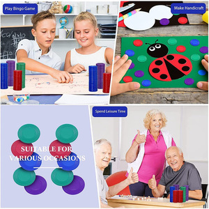 Jeu de bingo Passen Cross-Border Supply avec 400 jetons, cartes de comptage à 4 couleurs et matériau ABS pour un comptage efficace - Product Image 3