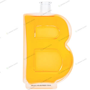Custom Factory Own Mold 750ml Botellas de licor para vino <span class=keywords><strong>Vodka</strong></span> Whisky Alcohol Llenado Contenedor de vidrio - Product Image 2