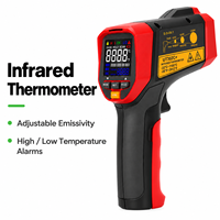 Termometer Inframerah Non-Kontak Industri Uni-T dengan Layar LCD Laser Rasio DS 20:1 Peringatan Suhu Tinggi/Rendah Garansi 1 Tahun UT302C+