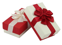 Cajas de Regalo Personalizadas de Alta Gama, Ecológicas, Reutilizables, con Lazo de Cinta de Colores, para Celebraciones Festivas, Cajas de Embalaje Rígidas