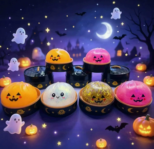 Squishy a forma di gnocco di Halloween, Scatola a Sorpresa, Giocattolo Antistress Scintillante Effetto Marmo, per Bambini, Feste, Regalo da Collezione - Product Image 5