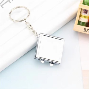 1 Stück Tragbarer Klappspiegel Schlüsselanhänger Taschenspiegel für Make-up und Kosmetik - Product Image 1