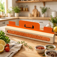 Boîte rectangulaire personnalisée avec poignée pour bâtonnets de croissants longs, pâtons de pâte feuilletée, rouleaux Yaki, baguettes, pains à hot-dogs, gâteaux, biscuits