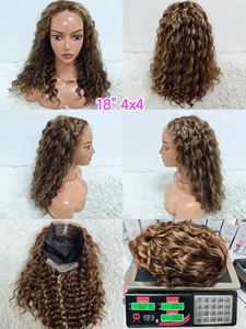 Letsfly Promotion 69$ Perruques à fermeture en dentelle 4x4 5x5 1x4, Cheveux 100% Humains 11A, Ondulation Water Wave Entièrement Libre, Densité 250%, 18 20 22 24 pouces - Product Image 5