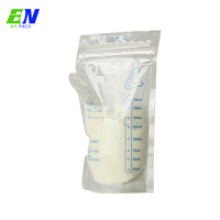 Pochette alimentaire transparente de qualité alimentaire avec fermeture éclair pour lait infantile 250 ml