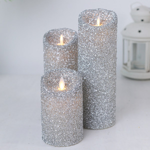 Faux bougies <span class=keywords><strong>LED</strong></span> scintillantes et scintillantes, avec télécommande, à piles, cire 3D, véritable flamme, ensemble de bougies - Product Image 5