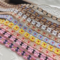 Pita Renda Bunga Bordir RYL Warna-warni Untuk Hiasan Pakaian, Gaun, dan Kerajinan Jahit DIY