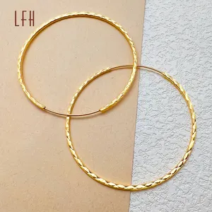 AU750 Hoop Earrings 18k Real Gold Hoop Earrings 18k real gold jewelry manufacturer 18k Earrings Real Gold