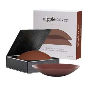 Coco Ultra-mince mamelon couvre pour femmes expresso Silicone réutilisable Pasties peau poitrine pétales adhésif <span class=keywords><strong>noisette</strong></span> mamelon couverture - Product Image 1