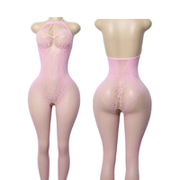 Bas prix, haute qualité : Bodystocking résille ajouré pour femme adulte en Spandex/Nylon, tenue de danse exotique pour la salle de bal