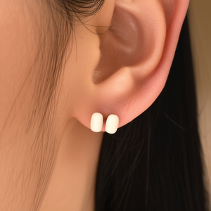 Boucles d'oreilles tendance en acier inoxydable 316L avec placage or PVD, résistantes et durables - Product Image 3