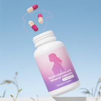 Capsules de complexe vitaminique premium avec biotine pour soutenir la santé des cheveux, de la peau et des ongles chez la femme